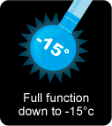 Full fuction down to -15°c